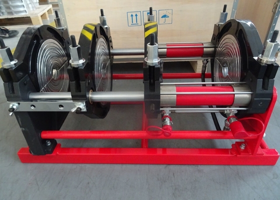 2 HDPE μηχανών συγκόλλησης ίντσας θερμοπλαστικός ημι αυτόματος τήξης άκρης σωλήνων