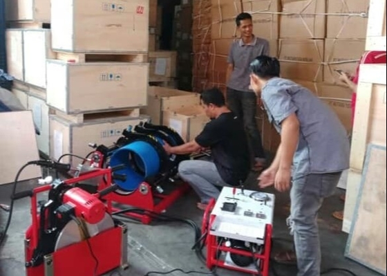 IPS12» HDPE μηχανή συγκόλλησης τήξης άκρης 6.3Mpa με SGS την πιστοποίηση