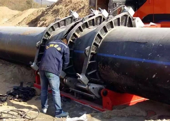 HDPE υδραυλική μηχανή συγκόλλησης τήξης άκρης σωλήνων 1000MM 380V SDR17